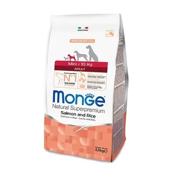 מונג' לכלבים בוגרים מגזע מיני- סלמון ואורז 2.5 ק"ג MONGE SUPERPREPIUM