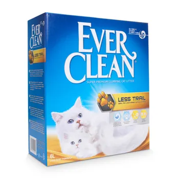 אבר קלין חול חתולים סופר פרימיום מתגבש - ללא עקבות 6 ליטר Ever Clean