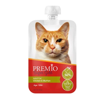 פרמיו מחית בשר עוף ובשר כבש לחתול בוגר 90 גרם