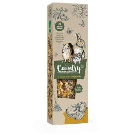 קאנטרי חטיף מקלות למכרסמים קוקוס ותפוז 2 יח 180 גרם