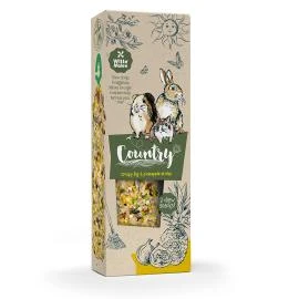 קאנטרי חטיף מקלות למכרסמים תאנה ואננס 2 יח 110 גרם