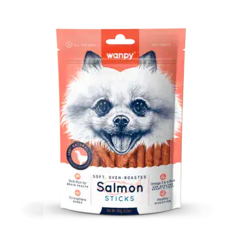 וונפי חטיף מקלוני סלמון לכלב 100 גרם