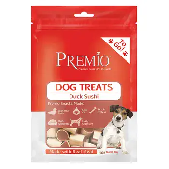 פרימיו חטיף TO GO לכלב סושי ברווז 60 גרם